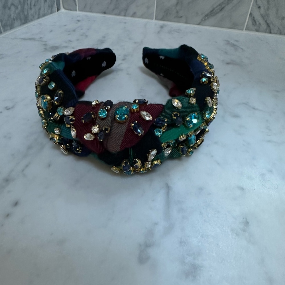 Lele sadoughi x pearl by Lela rose plaid headband